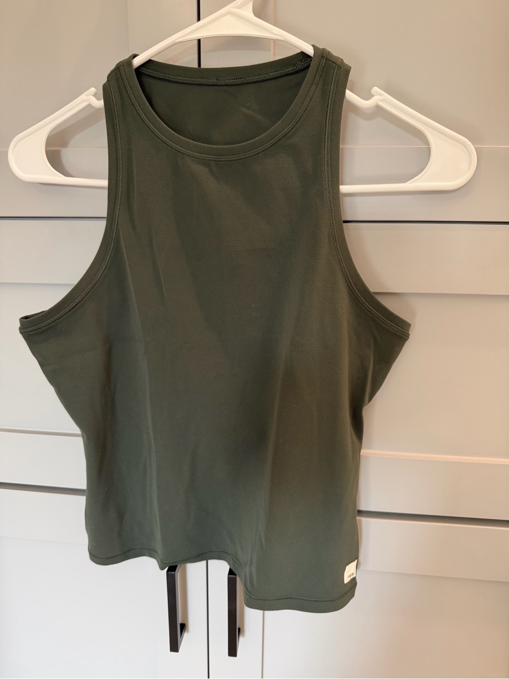 Vuori Olive Tank Top in Deep Green